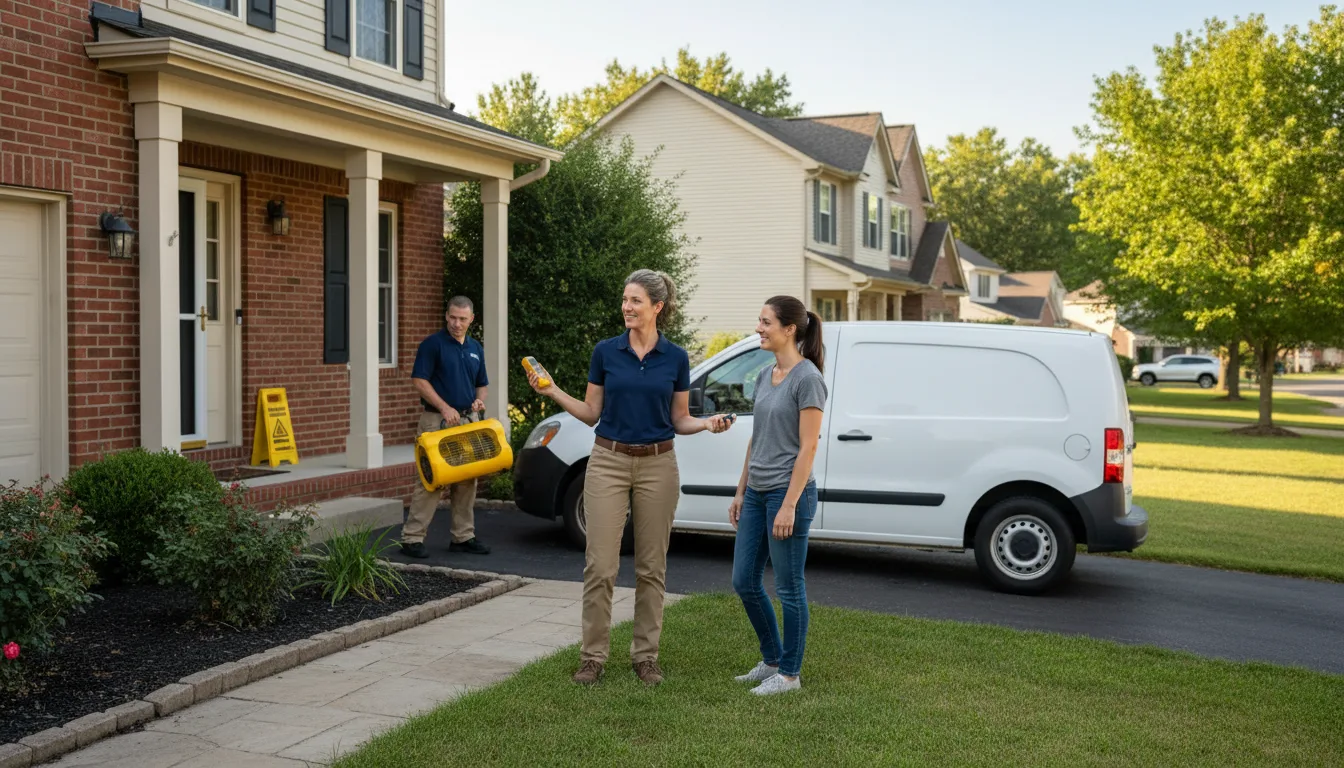 Residential water damage restoration in East Spencer, NC